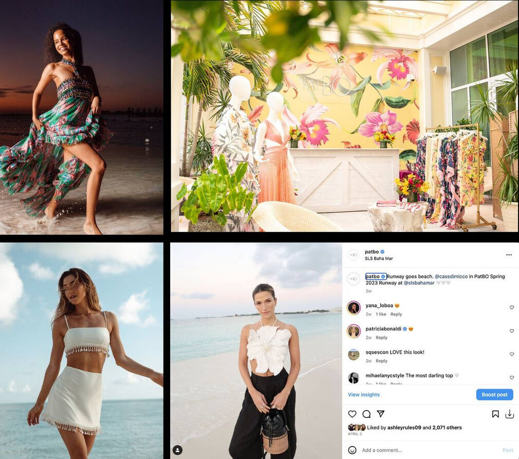 SLS Baha Mar poolside pop-up and influencer trip