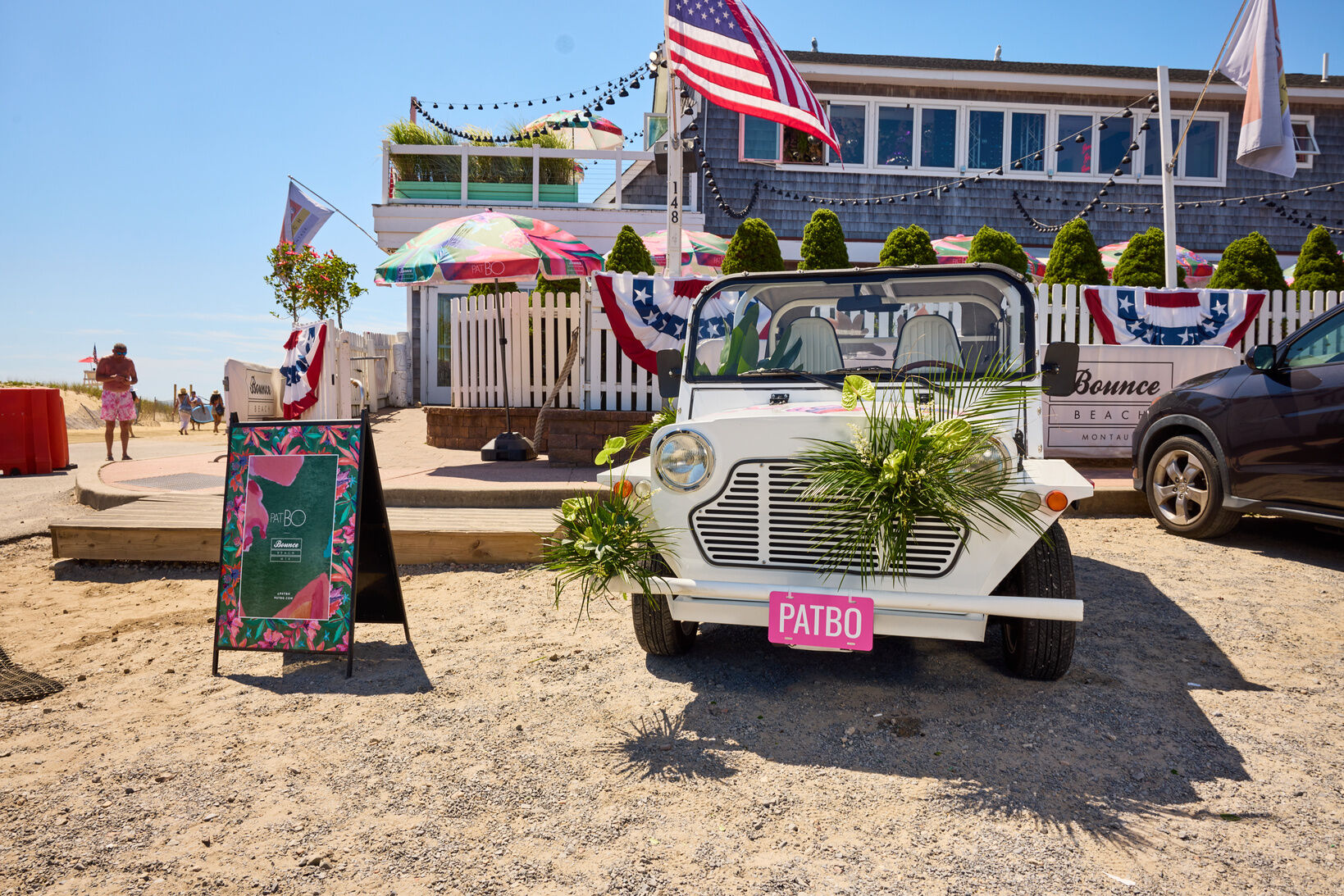 PatBO beach club takeover in Montauk